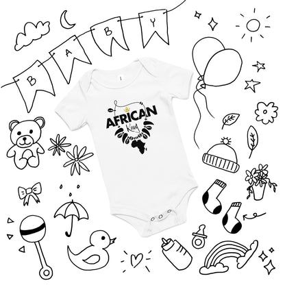 Mboalegacy Baby short sleeve one piece African King