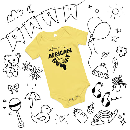 Mboalegacy Baby short sleeve one piece African King