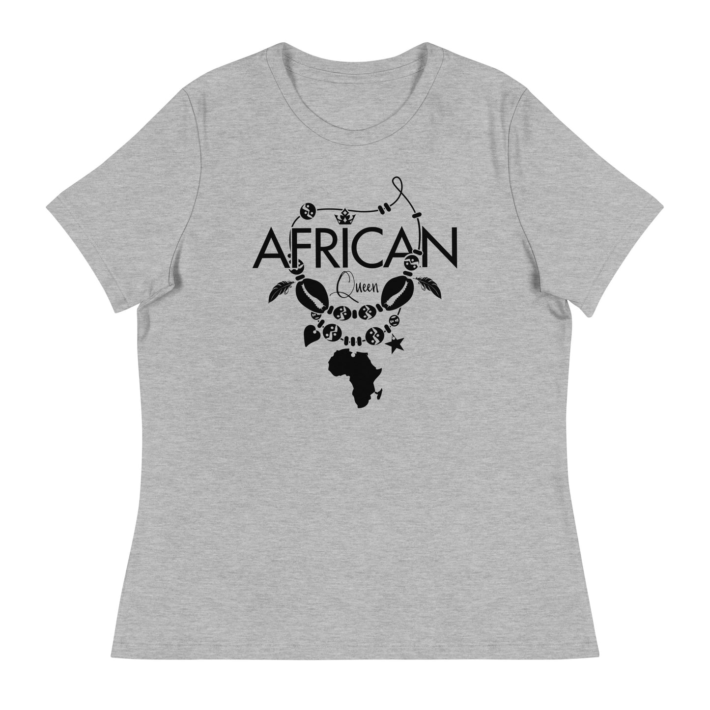 Mboalegacy Women's Relaxed T-Shirt African Queen