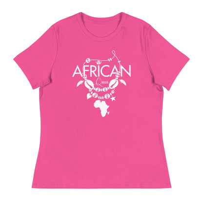 Mboalegacy Women's Relaxed T-Shirt African Queen B