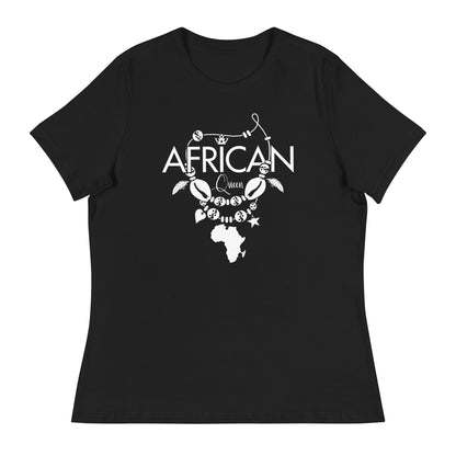 Mboalegacy Women's Relaxed T-Shirt African Queen B