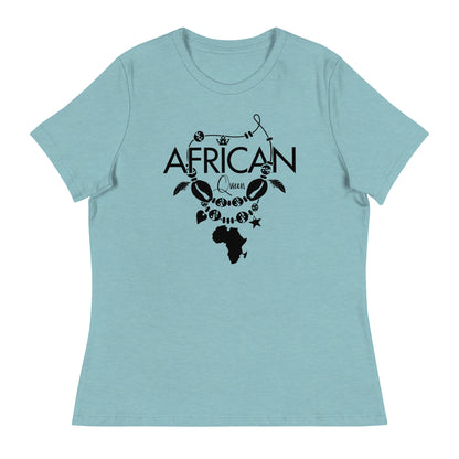 Mboalegacy Women's Relaxed T-Shirt African Queen