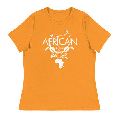 Mboalegacy Women's Relaxed T-Shirt African Queen B