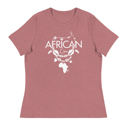 Mboalegacy Women's Relaxed T-Shirt African Queen B