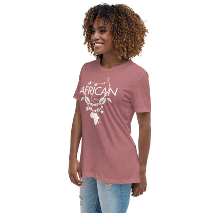 Mboalegacy Women's Relaxed T-Shirt African Queen B