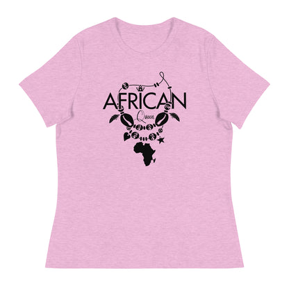 Mboalegacy Women's Relaxed T-Shirt African Queen