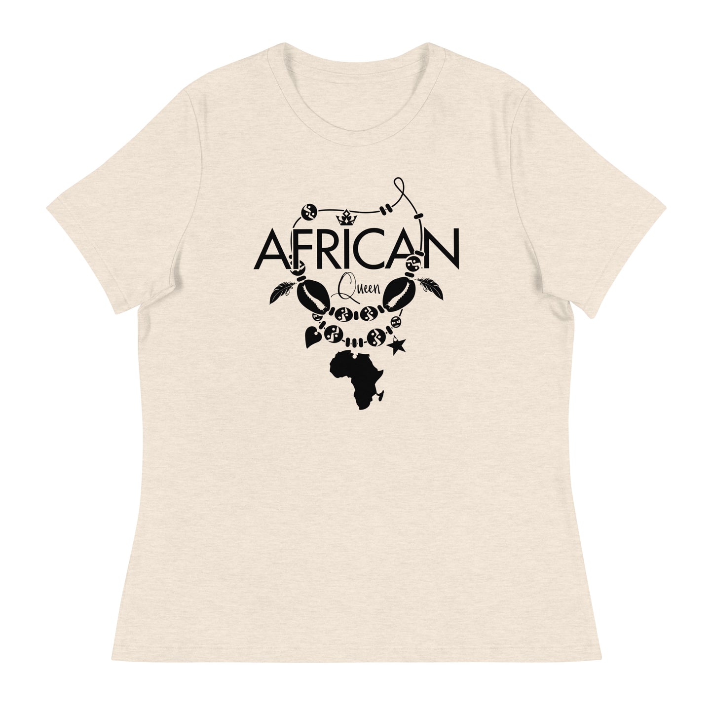 Mboalegacy Women's Relaxed T-Shirt African Queen