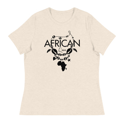 Mboalegacy Women's Relaxed T-Shirt African Queen