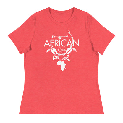 Mboalegacy Women's Relaxed T-Shirt African Queen B