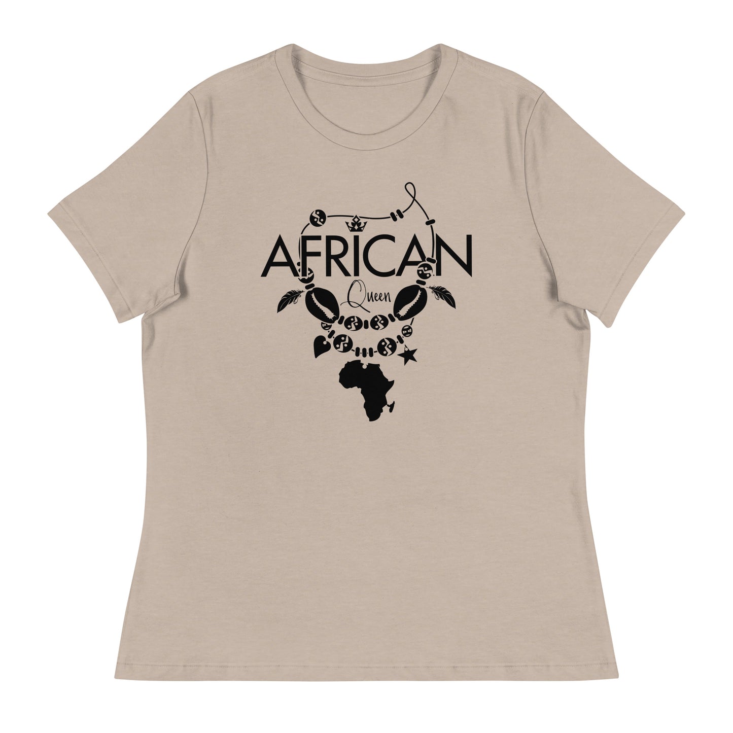 Mboalegacy Women's Relaxed T-Shirt African Queen