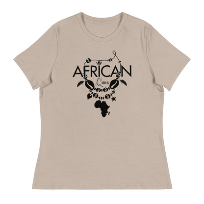 Mboalegacy Women's Relaxed T-Shirt African Queen