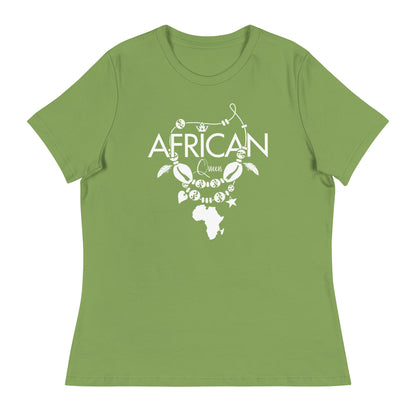 Mboalegacy Women's Relaxed T-Shirt African Queen B