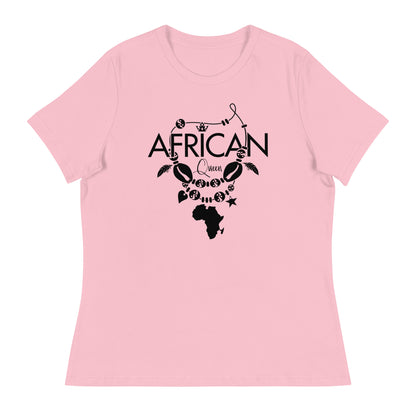 Mboalegacy Women's Relaxed T-Shirt African Queen