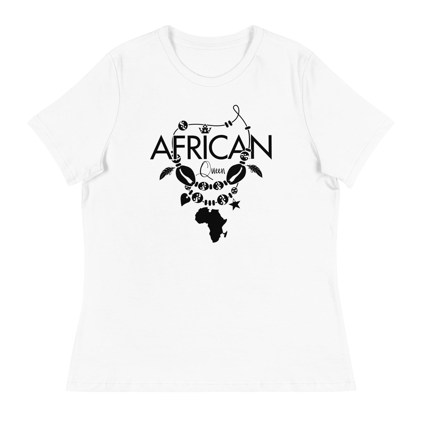 Mboalegacy Women's Relaxed T-Shirt African Queen