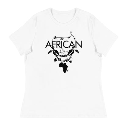 Mboalegacy Women's Relaxed T-Shirt African Queen